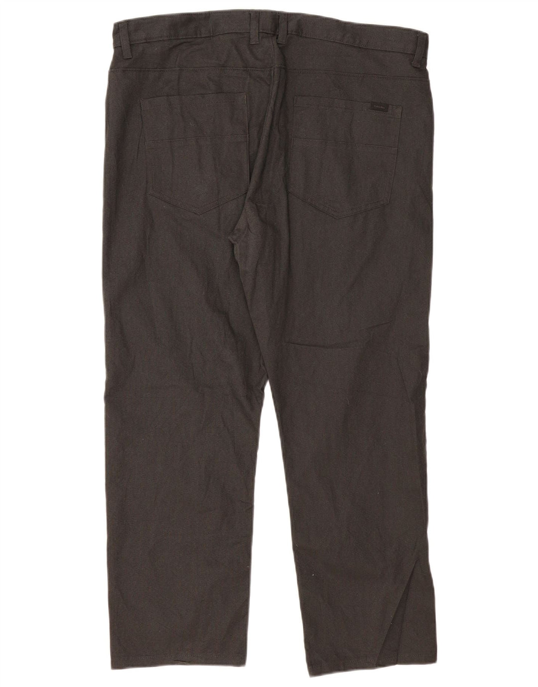 CALVIN KLEIN Muške uske ležerne hlače W36 L30 crni pamuk