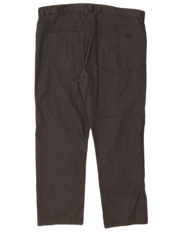 CALVIN KLEIN Muške uske ležerne hlače W36 L30 crni pamuk