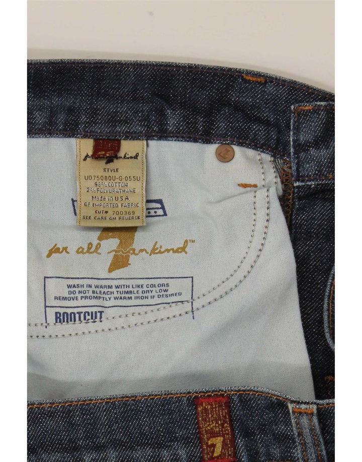 7 For All Mankind Ženske Bootcut traperice W29 L32 Plavi pamuk