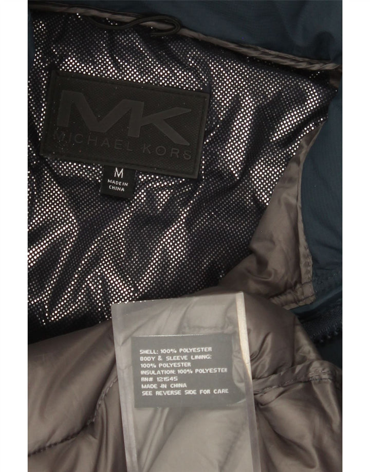 Michael Kors muška podstavljena jakna s kapuljačom UK 38 srednje tamnoplavi poliester