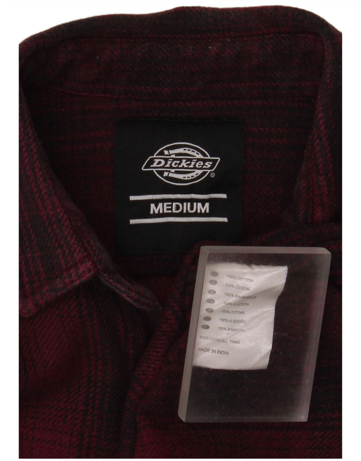 Dickies muška košulja od flanela, srednji tamnocrveni karirani pamuk