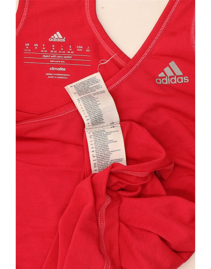 Adidas ženski prsluk Climalite Top UK 12/14 srednje ružičasti poliester