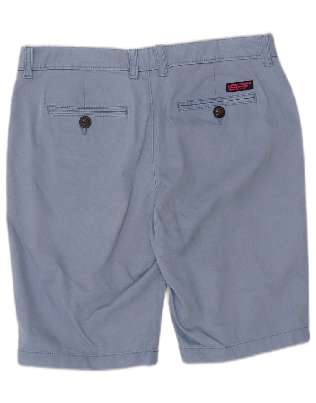 SUPERDRY ženske kratke chino hlače W34 veliki plavi pamuk