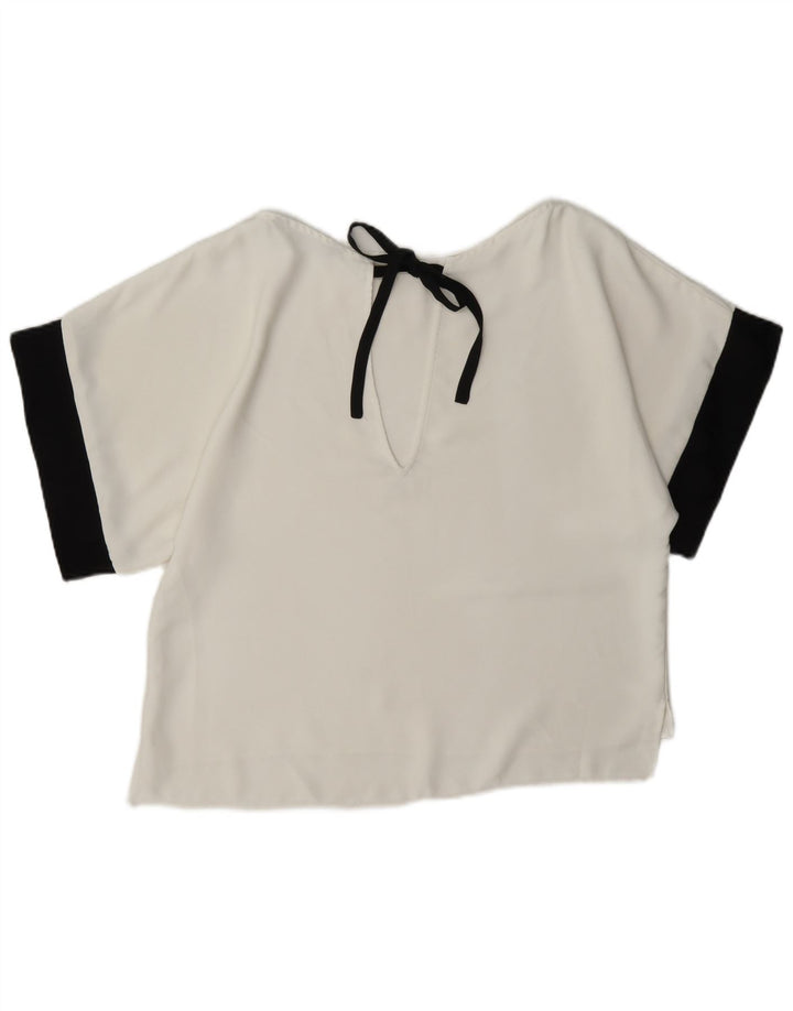 Zara ženska prevelika bluza UK 6 XS Bijela boja
