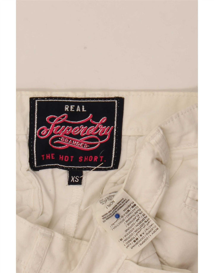 Superdry ženske vruće hlačice XS W27 bijeli pamuk