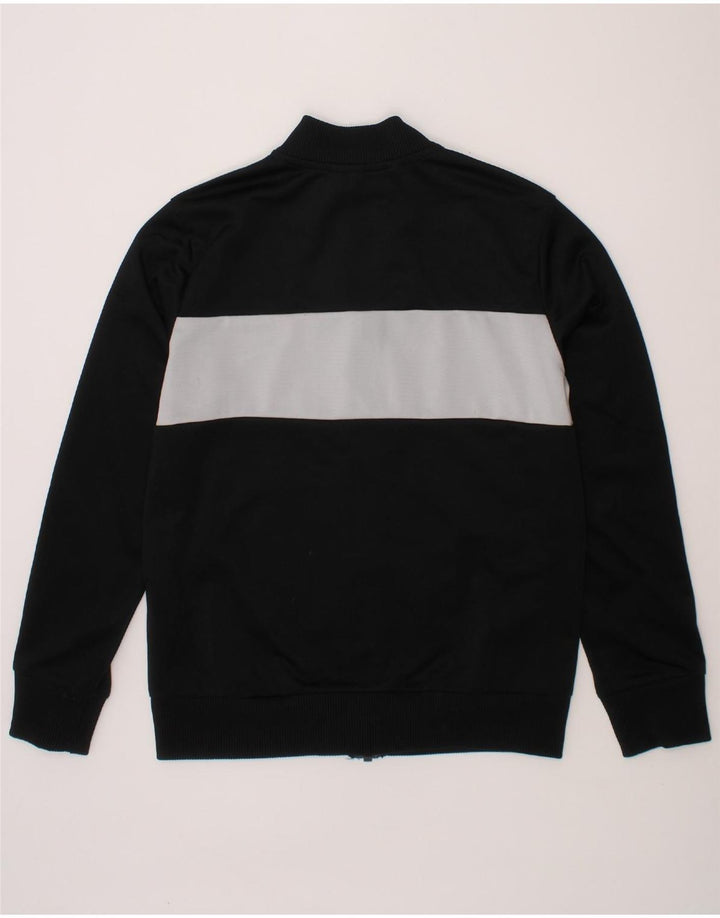 ADIDAS Boys Tracksuit Top Jacket 9-10 Years Black Colourblock Polyester Vintage Adidas and Second-Hand Adidas from Messina Hembry 