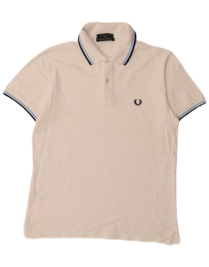 FRED PERRY Muška polo majica Srednje bijeli pamuk