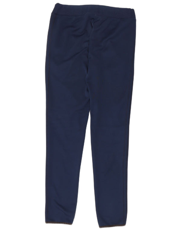 Adidas Womens Tracksuit Trousers UK 10 Small Navy Blue Polyester