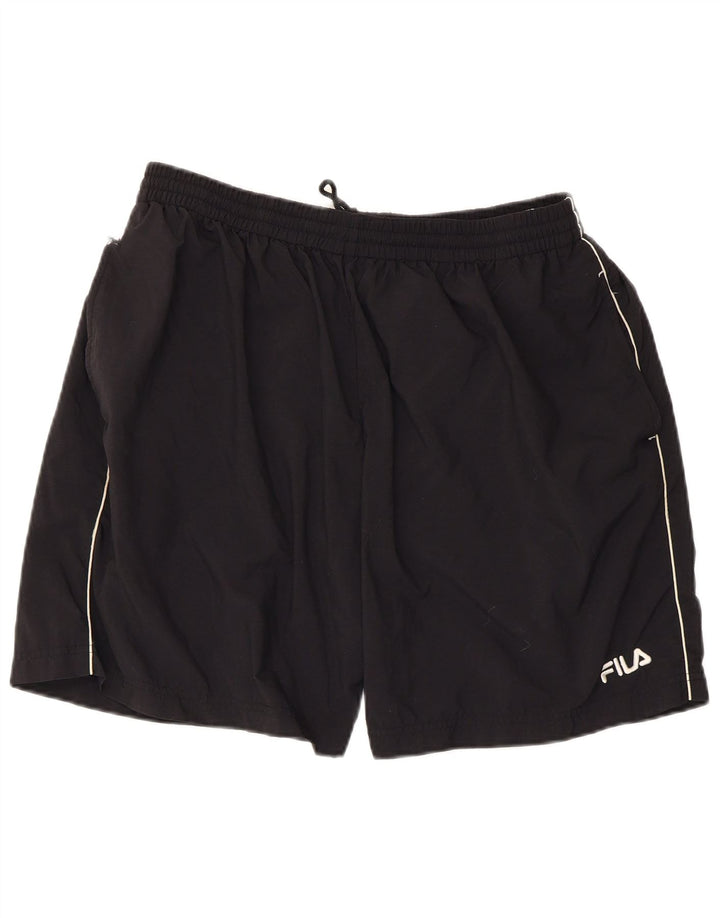 FILA Mens Swimming Shorts XL Black Polyamide