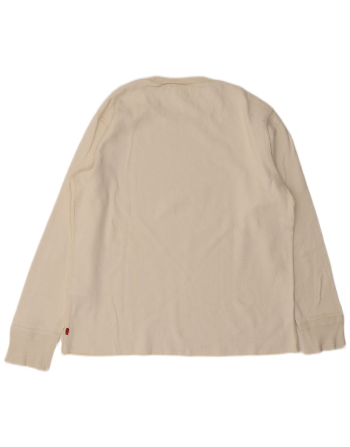 Levi's muška majica dugih rukava, veliki bijeli pamuk
