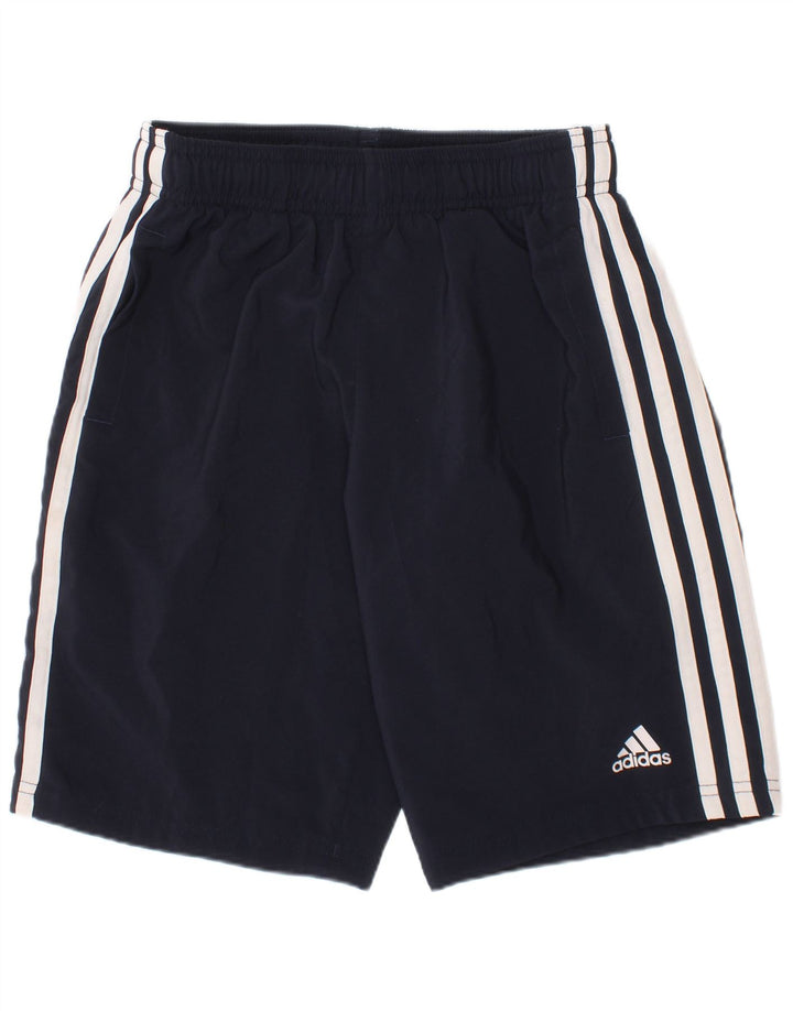 Adidas sportske kratke hlače za dječake 9-10 godina tamnoplavi poliester
