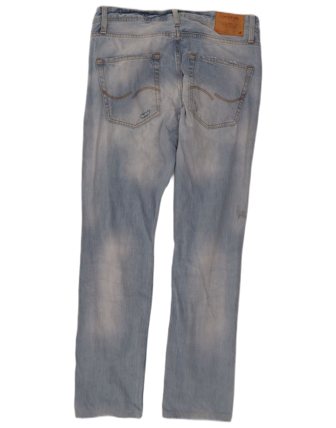 Muške Jack & Jones Tim Distressed Slim Jeans W34 L31 Plave
