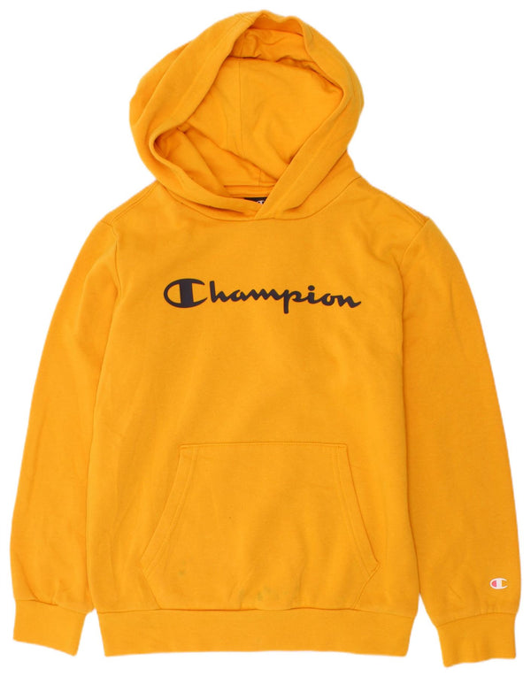 Champion Boys Graphic Hoodie Džemper 9-10 godina srednje žute boje