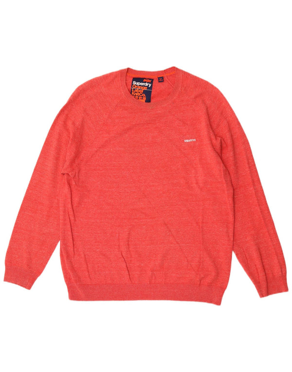 Superdry muški džemper s okruglim izrezom XL, crveni pamuk