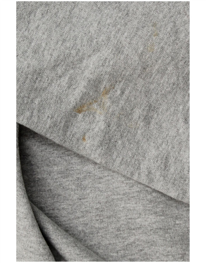 CREW CLOTHING Ženska majica s izrezom s patentnim zatvaračem UK 20 2XL Sivi pamuk