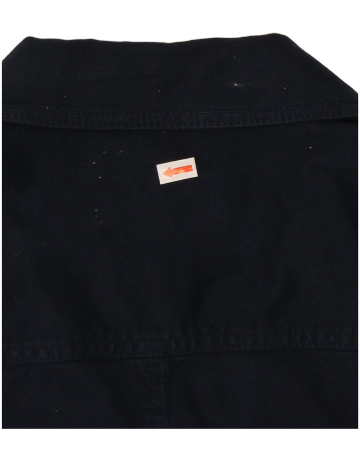 LAURA ASHLEY Ženska jakna s 2 gumba UK 12 Srednje tamnoplavi pamuk