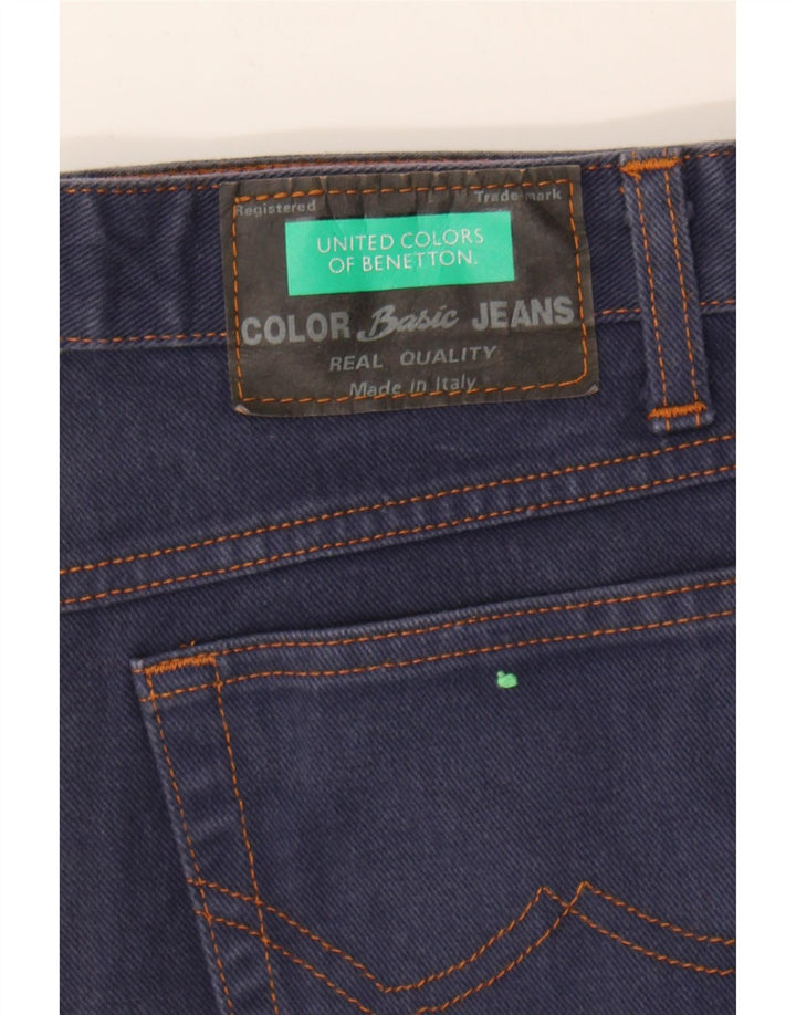 BENETTON Mens Slim Jeans W29 L30 Navy Blue Cotton Vintage Benetton and Second-Hand Benetton from Messina Hembry 