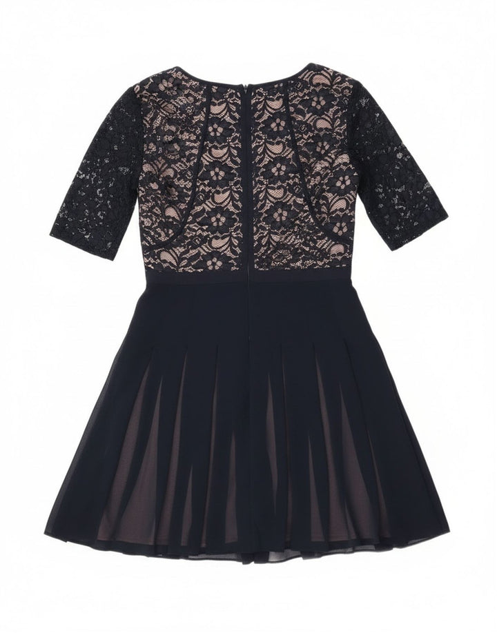 Coast ženska čipkasta haljina A-kroja UK 8 Mala tamnoplava poliamidna