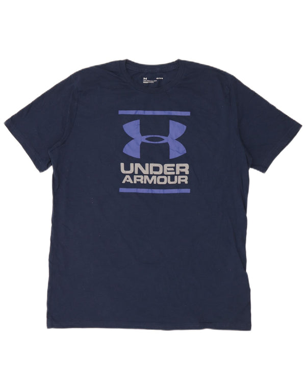 Under Armour muška majica kratkih rukava s grafičkim motivima, veliki tamnoplavi pamuk