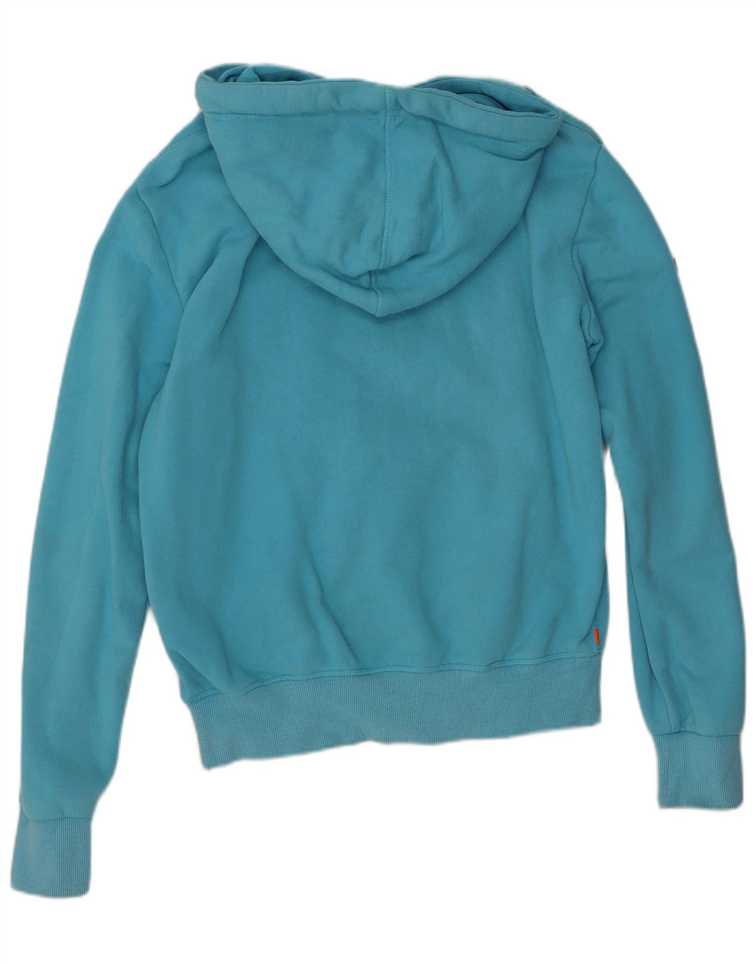 Superdry muška majica s kapuljačom s kapuljačom srednje plavi pamuk