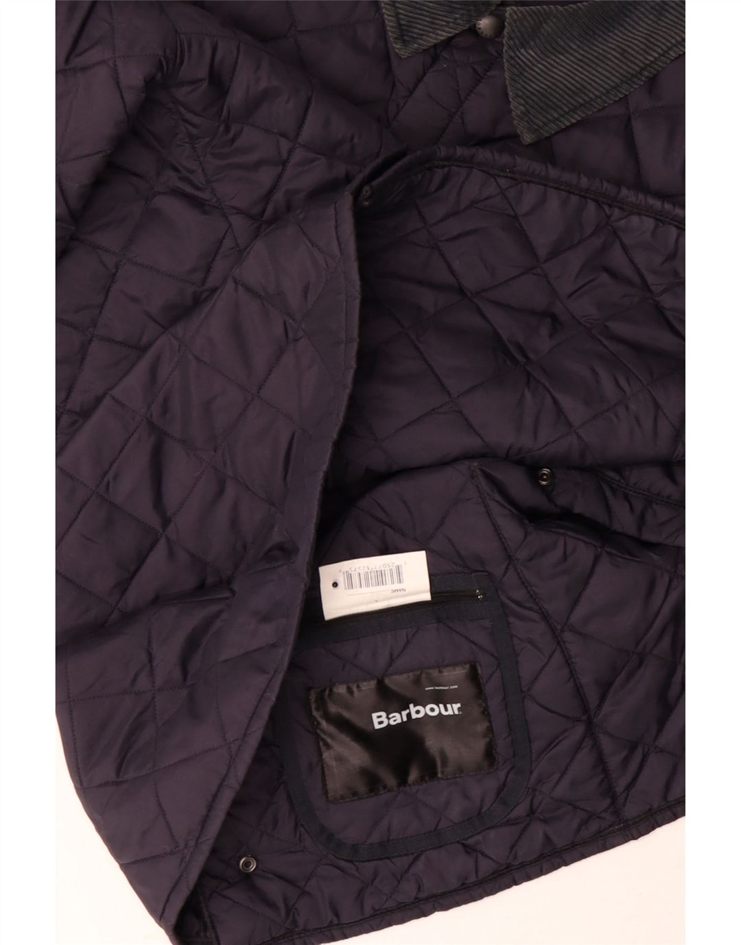 Barbour muška prošivena jakna UK 44 2XL tamnoplavi poliester