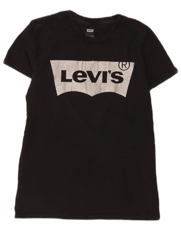 Levi's ženska majica kratkih rukava s grafičkim motivima UK 6 XS crna
