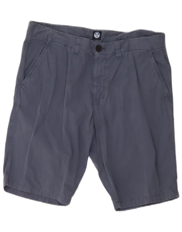 North Sails Muške kratke chino hlače s štipaljkama W36 velike tamnoplave