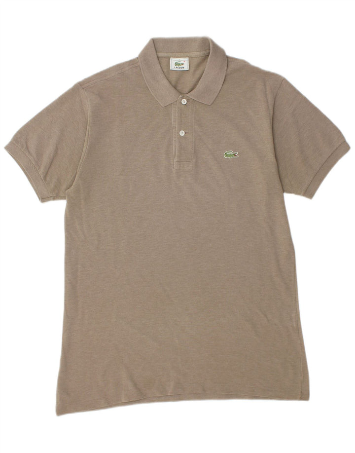 LACOSTE Mens Polo Shirt Size 4 Medium Grey Cotton