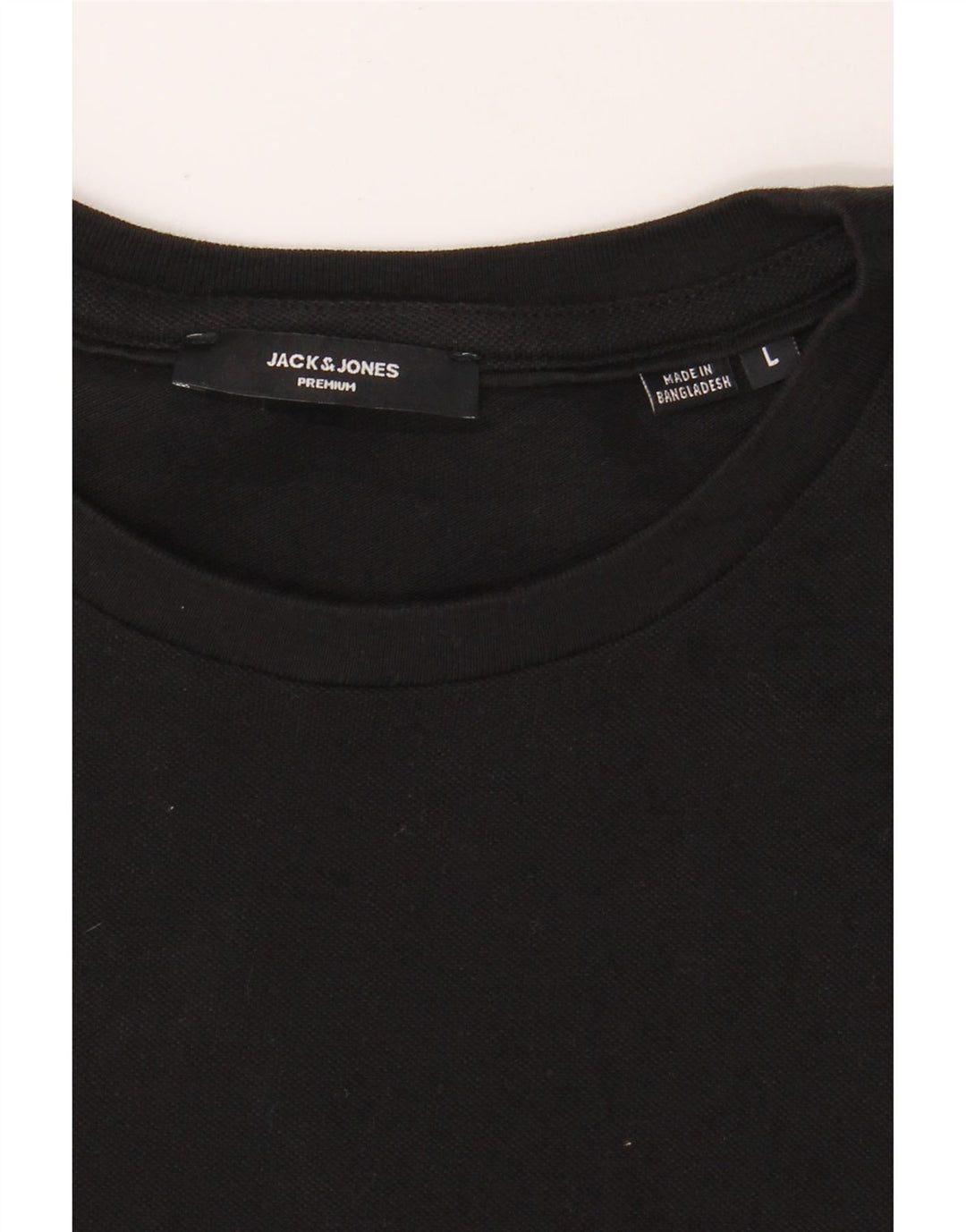 JACK & JONES Mens T-Shirt Top Large Black Cotton Vintage Jack & Jones and Second-Hand Jack & Jones from Messina Hembry 