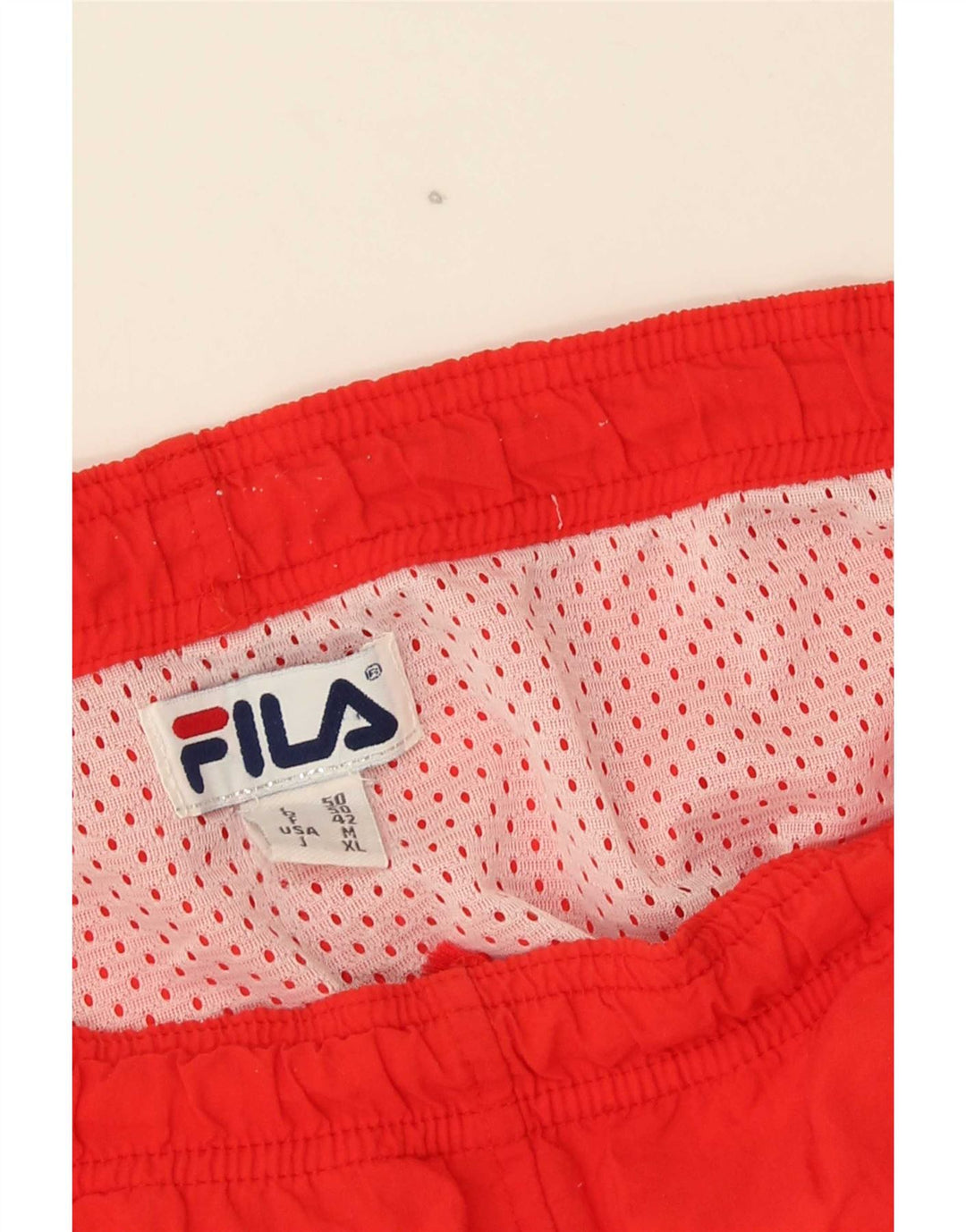 Fila srednje crvene muške kratke hlače za plivanje s grafičkim motivima