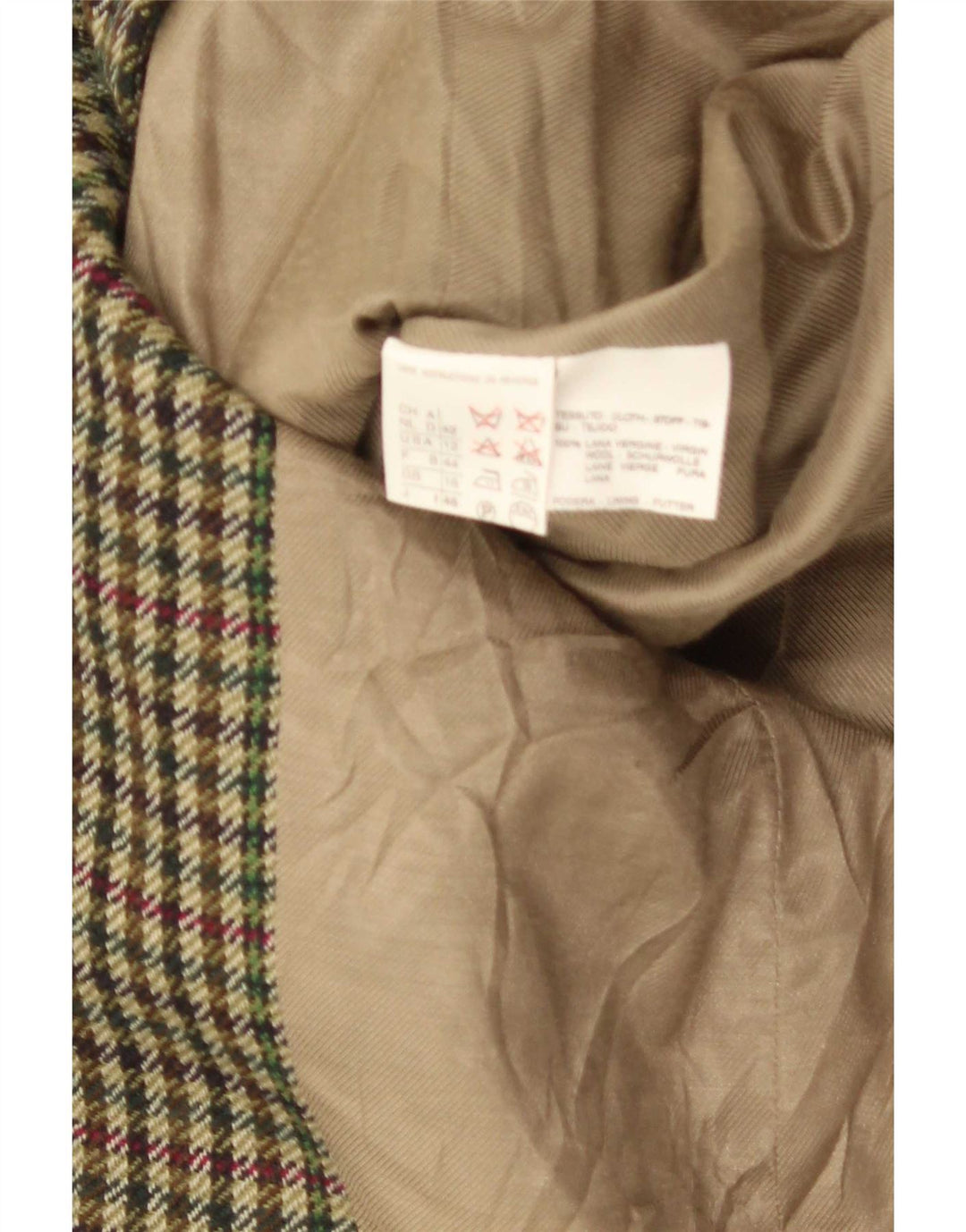 Max Mara ženska vikend jakna jakna UK 16 velika zelena houndstooth
