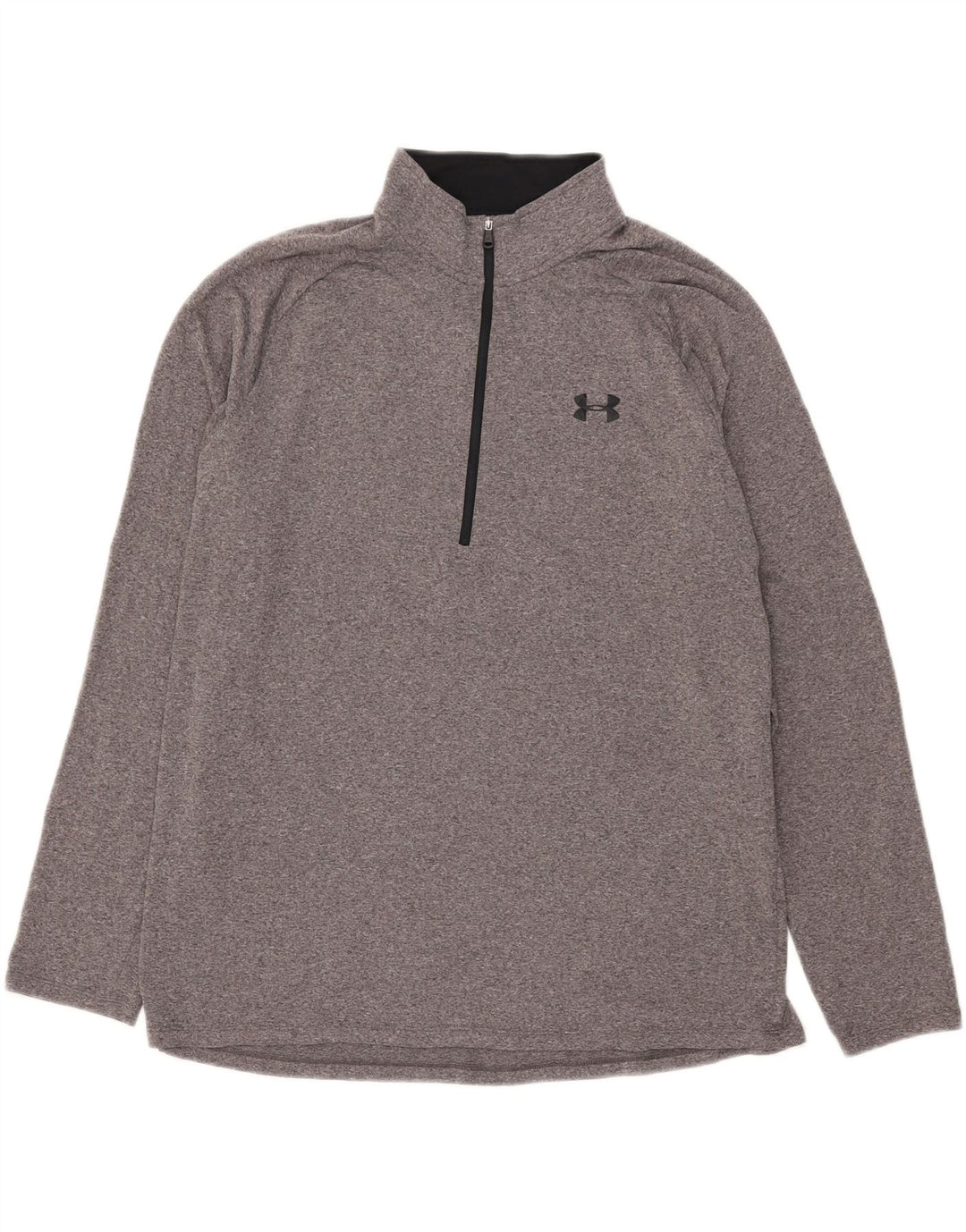 Muška trenirka Under Armour Heat Gear Zip Neck Top XL siva trenirka