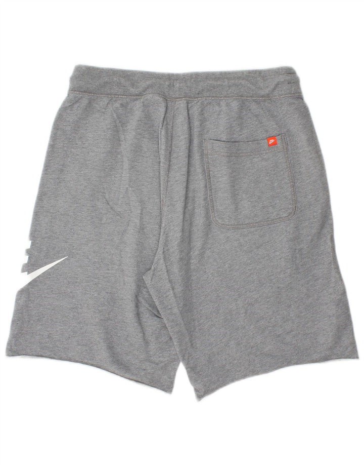 Nike muške grafičke sportske kratke hlače srednje sive boje od pamuka