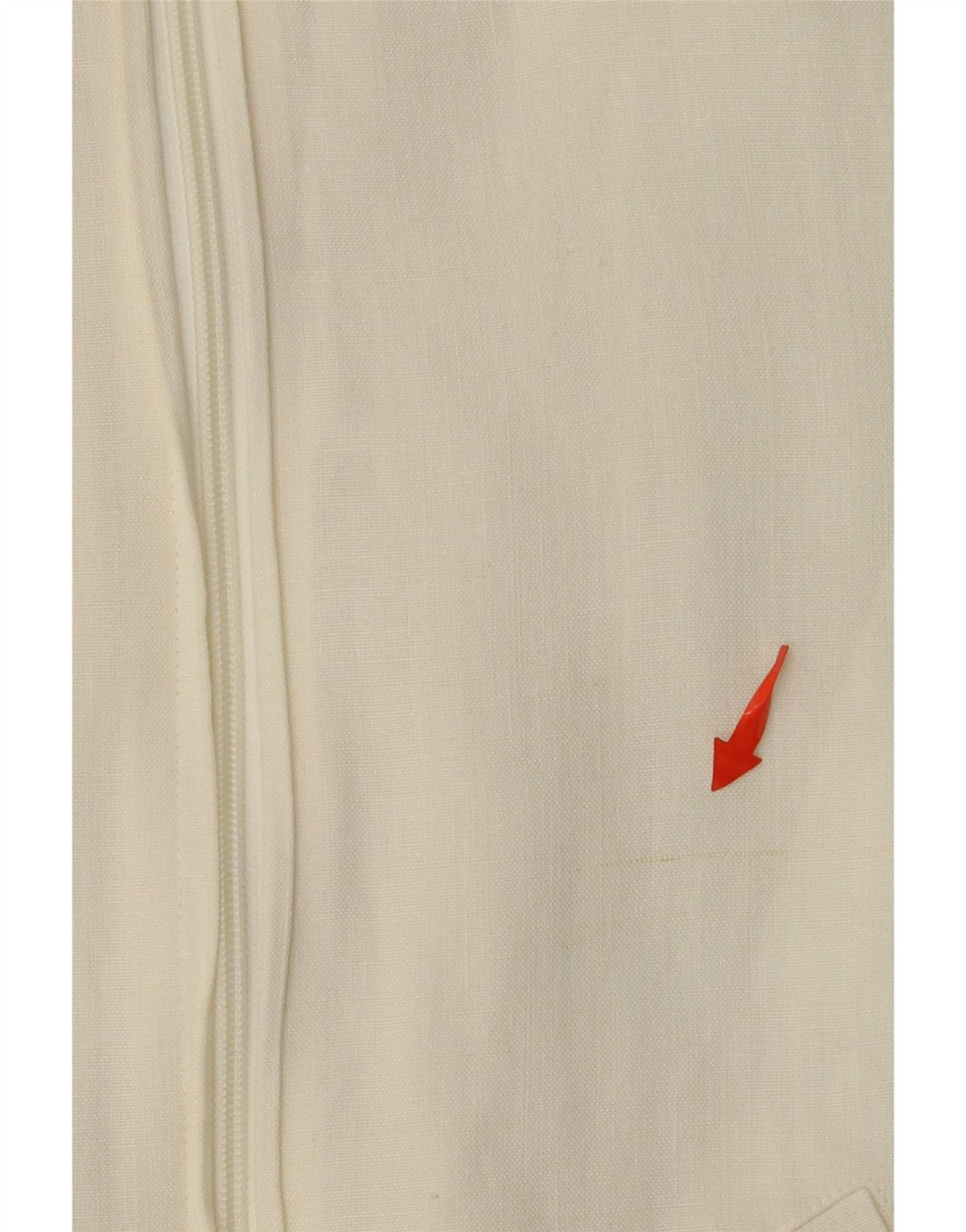 VINTAGE ženska bomber jakna UK 12 srednje bijele boje od viskoze