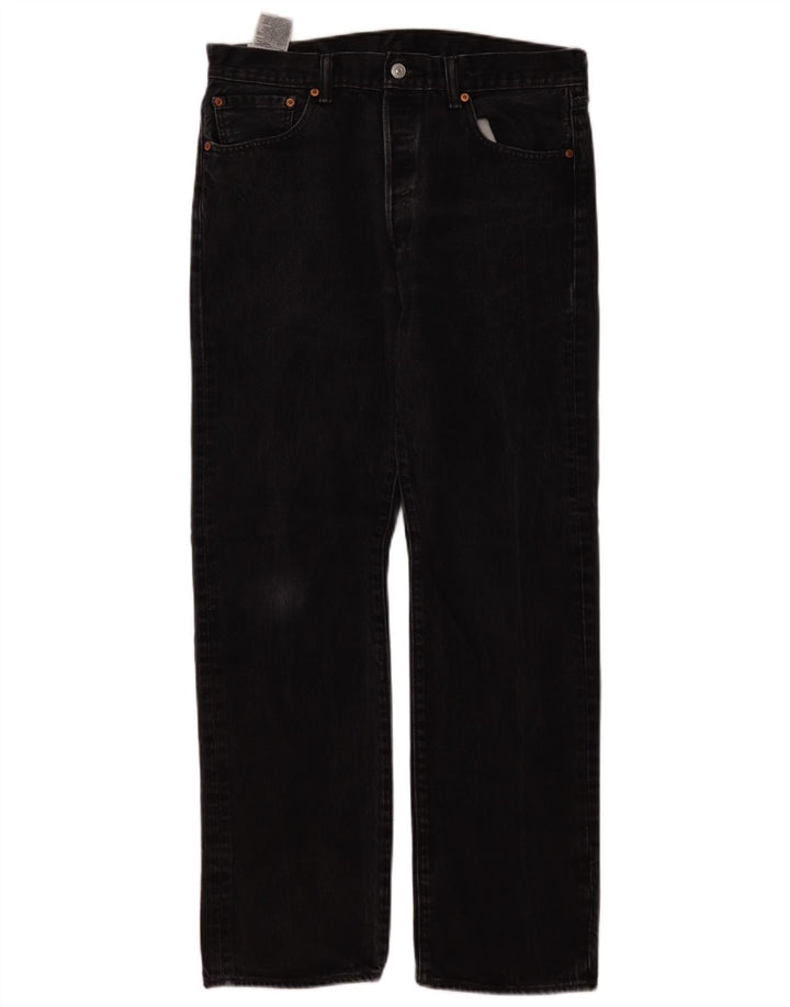 Levi's muške 501 ravne traperice W34 L32 crne