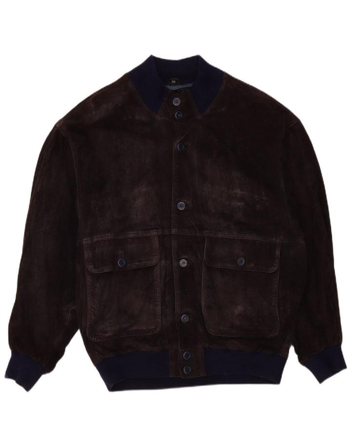 VINTAGE muška bomber jakna od brušene kože IT 52 XL ljubičasta