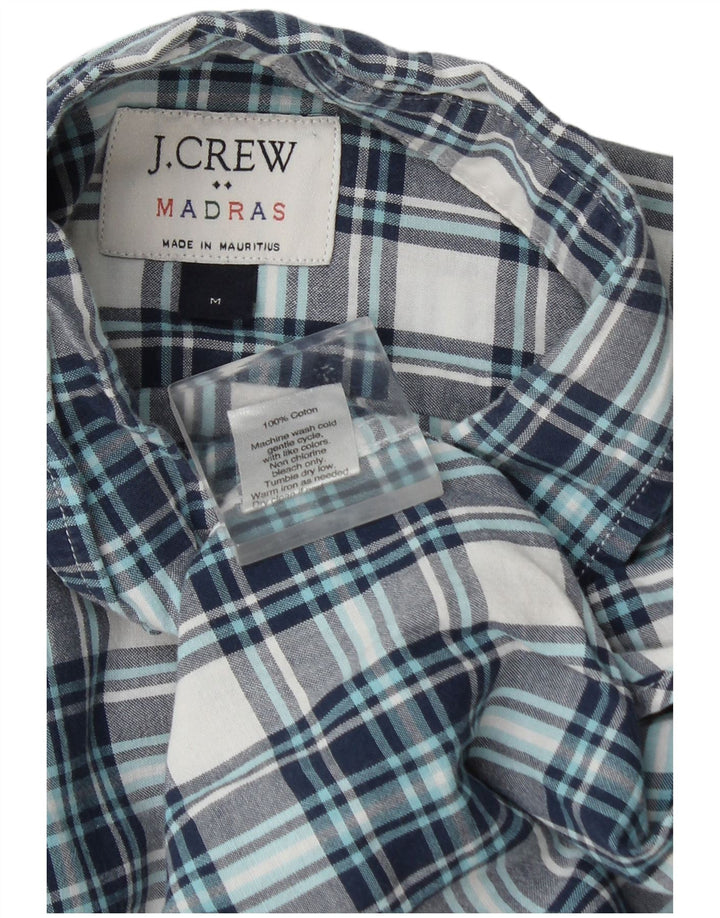J. Crew muška flanelska košulja srednje plave pamučne kare