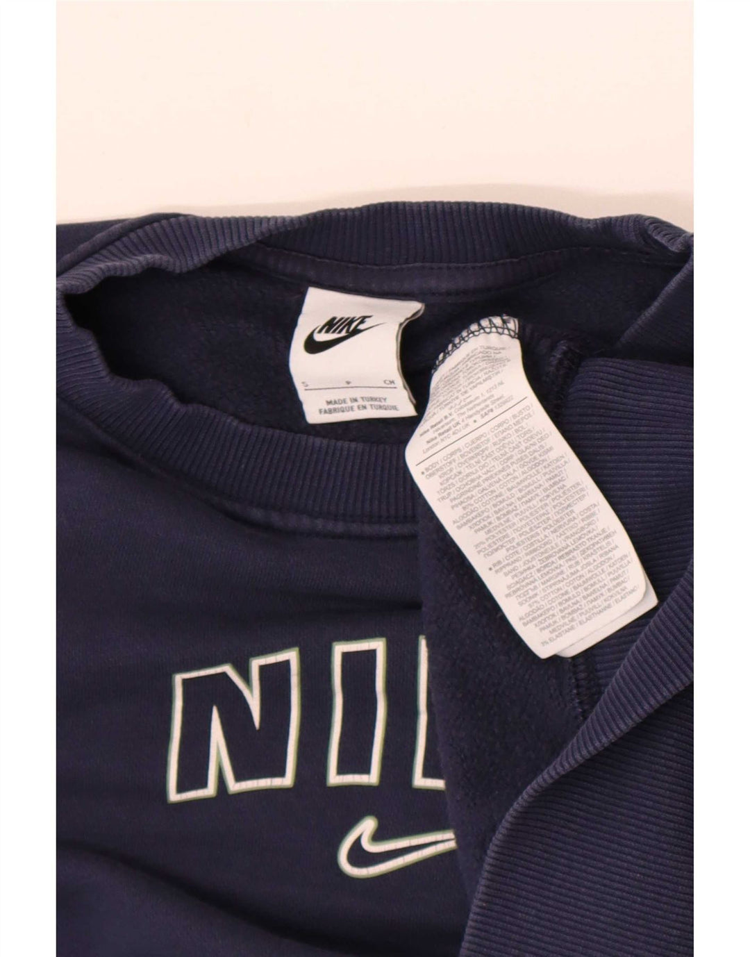 Nike ženska prekomjerna majica s motivom UK 10 mala tamnoplava