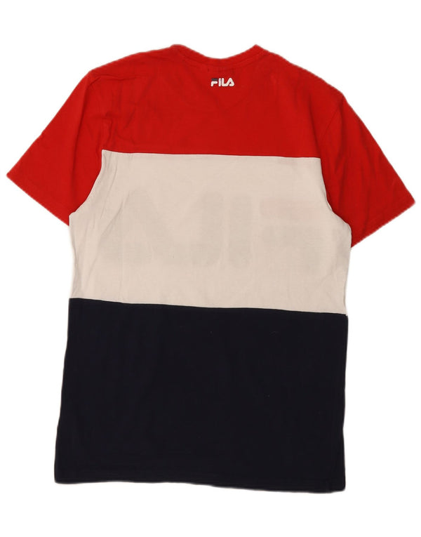 Fila Muška majica kratkih rukava s grafičkim motivima XS Raznobojni Colourblock Pamuk