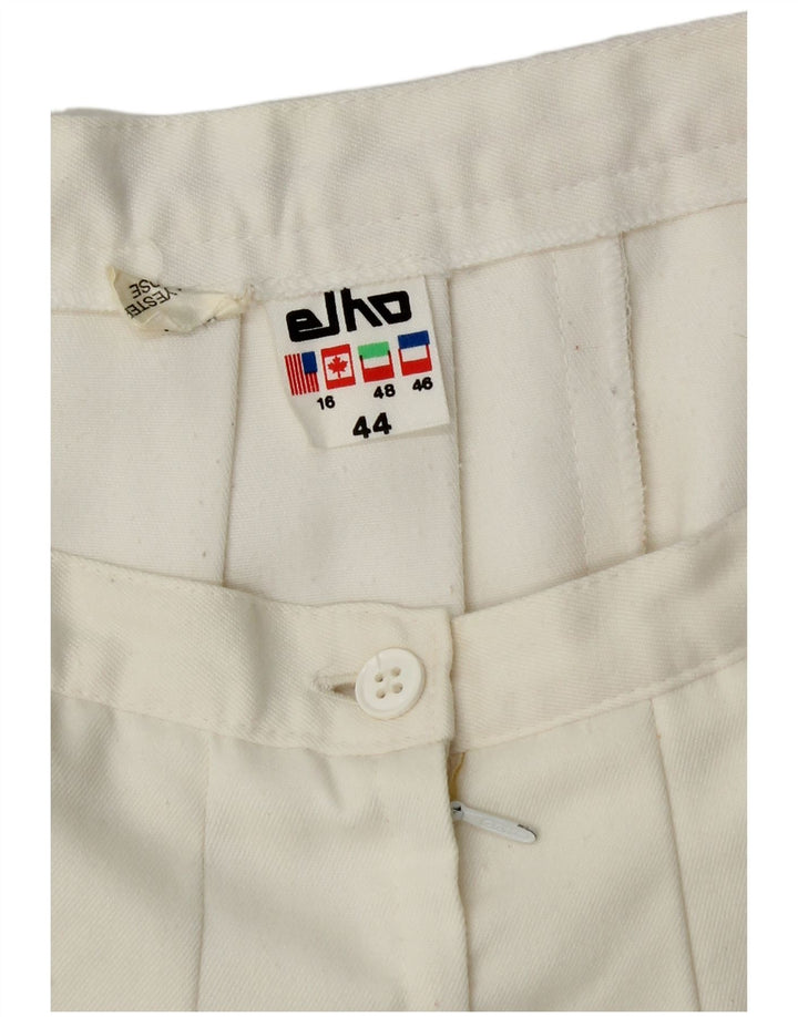 Elho ženska plisirana mini suknja IT 44 srednje veličine W30 bijeli poliester