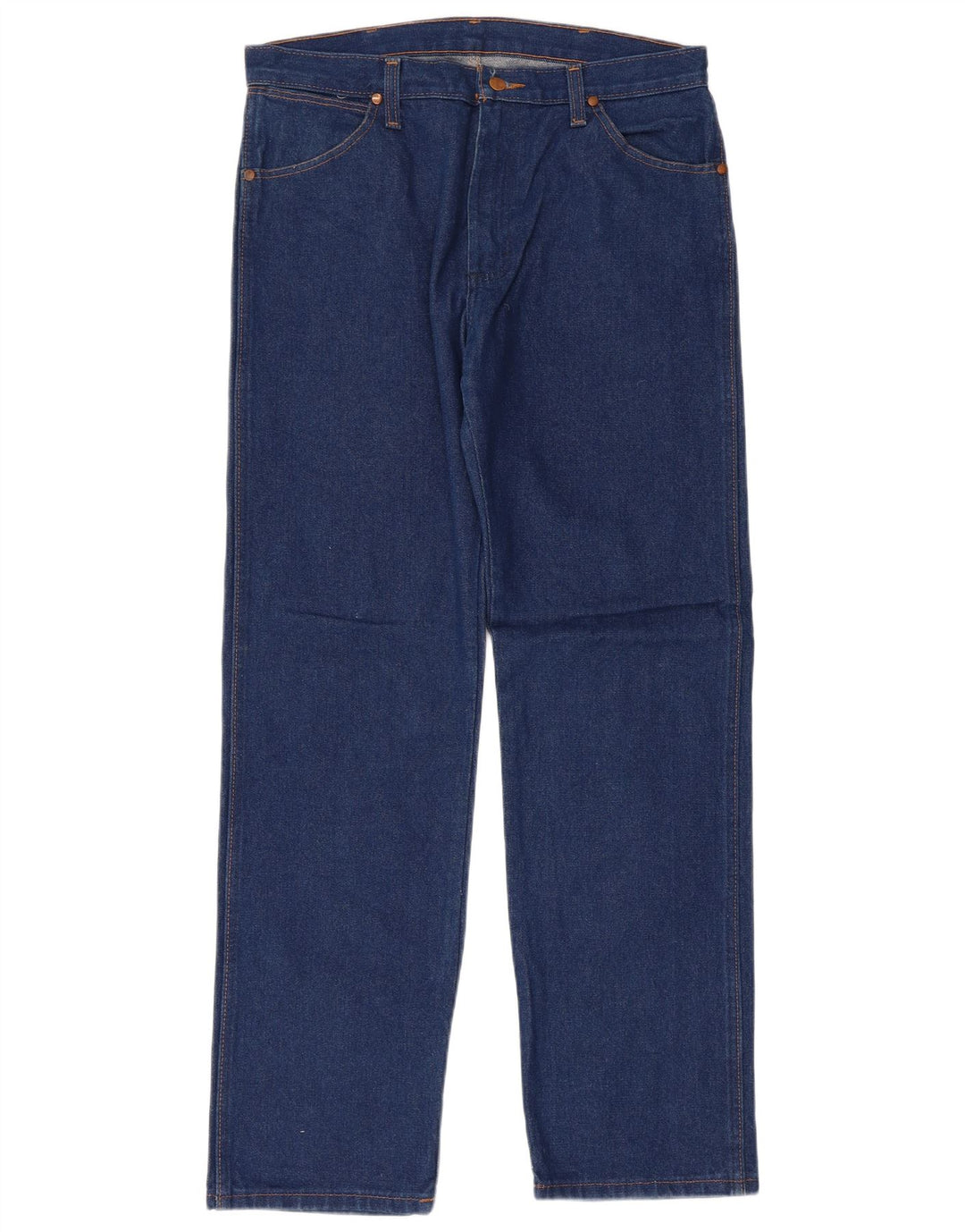 Wrangler muške obične ravne traperice W33 L32 plavi pamuk