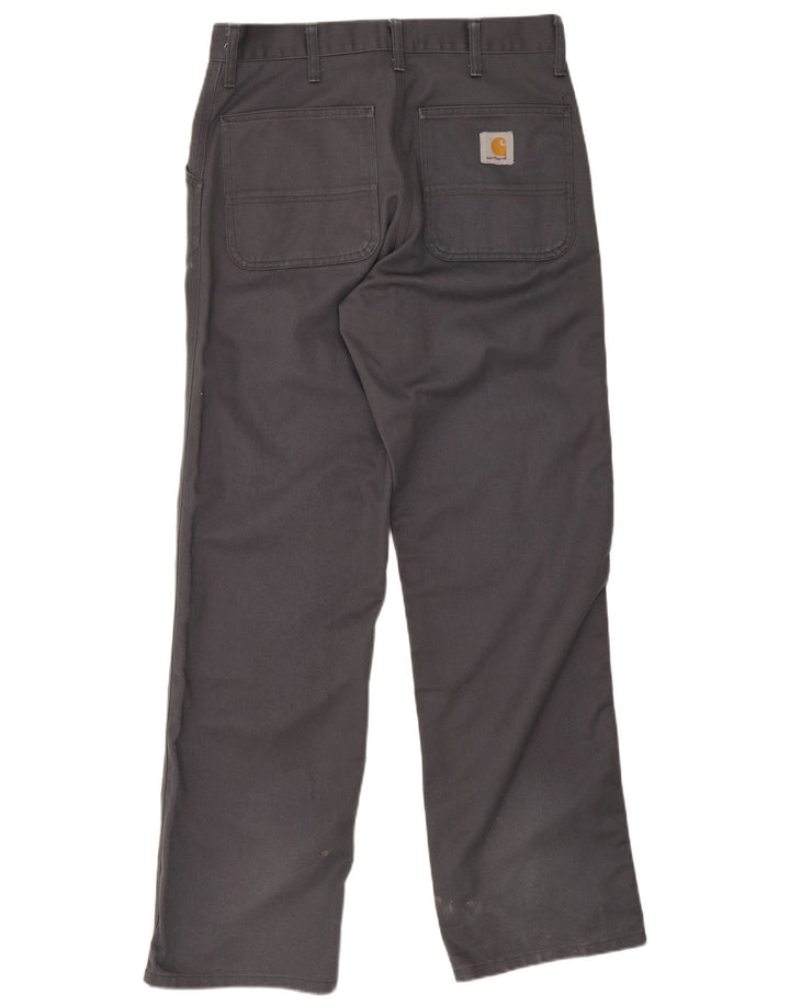 Carhartt muške ravne chino hlače W30 L34 sivi poliester