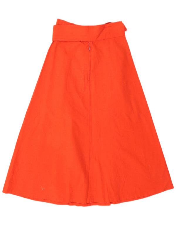 VINTAGE ženska suknja A-kroja visokog struka IT 42 srednje W28 crvena