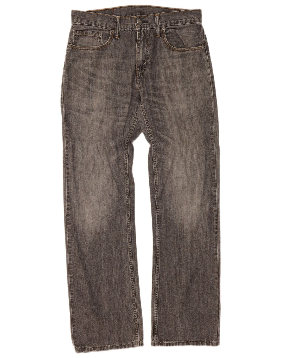 Levi's ženske 514 ravne traperice W32 L32 sivi pamuk