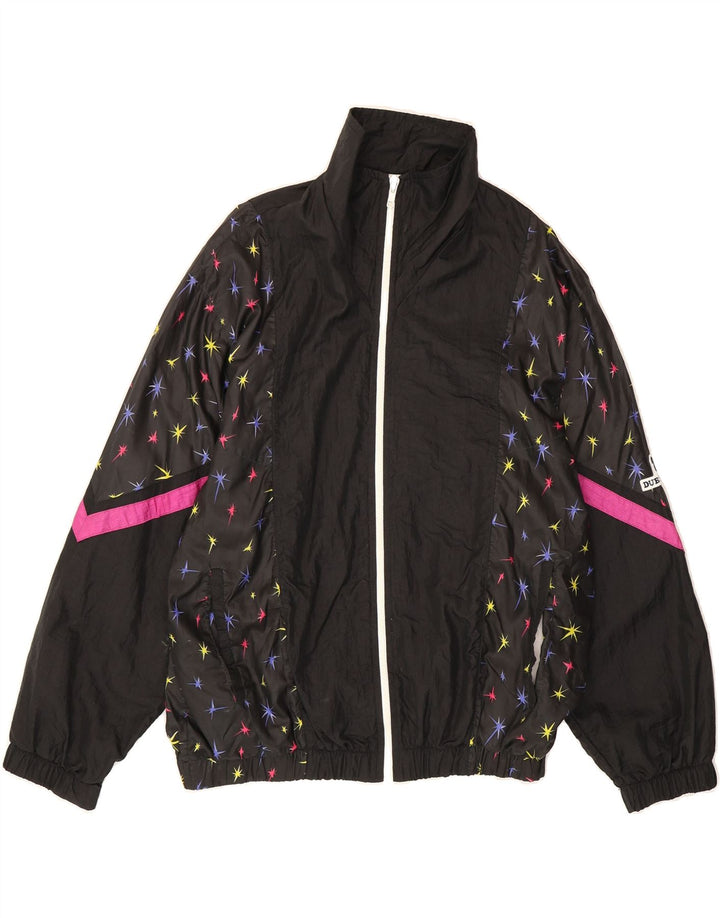VINTAGE Womens Tracksuit Top Jacket EU 44 XL Black Vintage Vintage and Second-Hand Vintage from Messina Hembry 