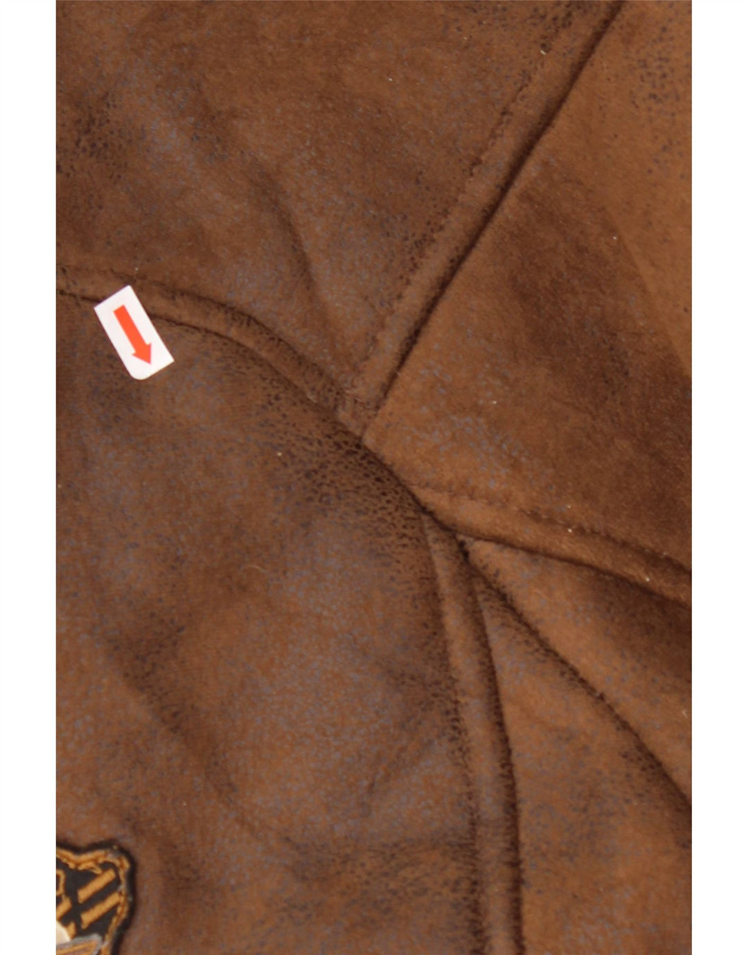 AERONAUTICA MILITARE Muška letačka šerpa jakna UK 36 mala smeđa poliester