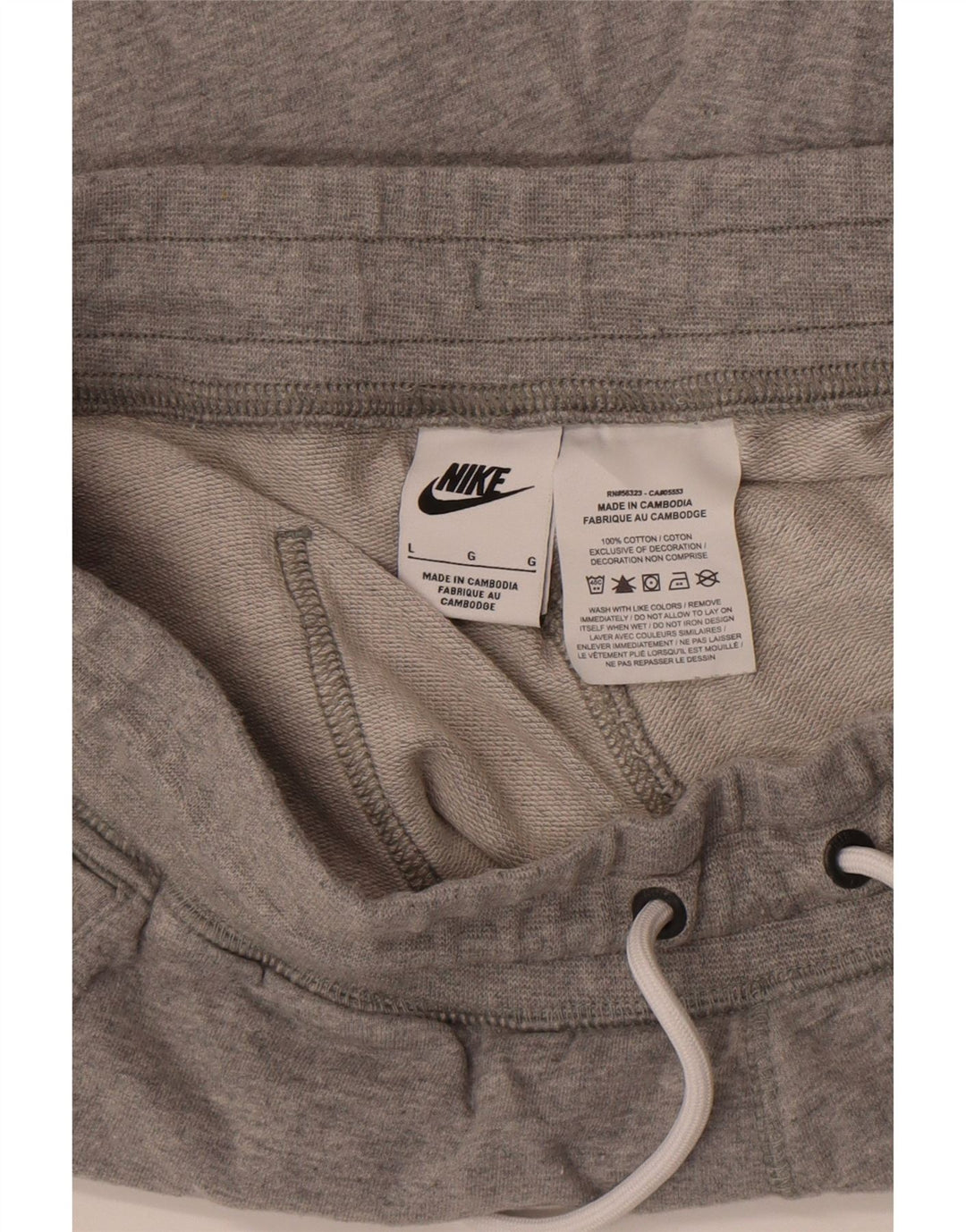 Nike muške kratke sportske hlače s grafičkim motivima, veliki sivi pamuk