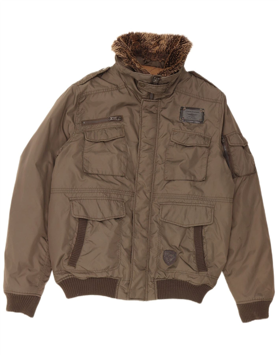 Celio muška vojna bomber jakna UK 42 XL kaki najlon