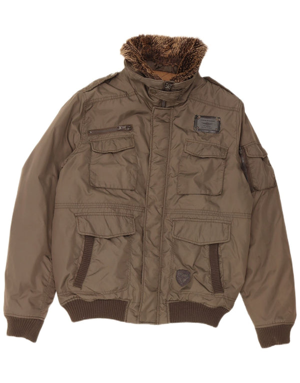 Celio muška vojna bomber jakna UK 42 XL kaki najlon