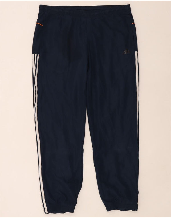 Adidas muške trenirke hlače Joggers UK 40/42 Medium tamnoplavi poliester